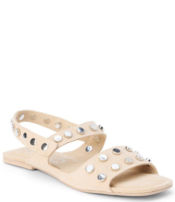 マチス レディース シューズ サンダル スエード Matisse Kira Suede Studded Slingback Sandals Natural Suede