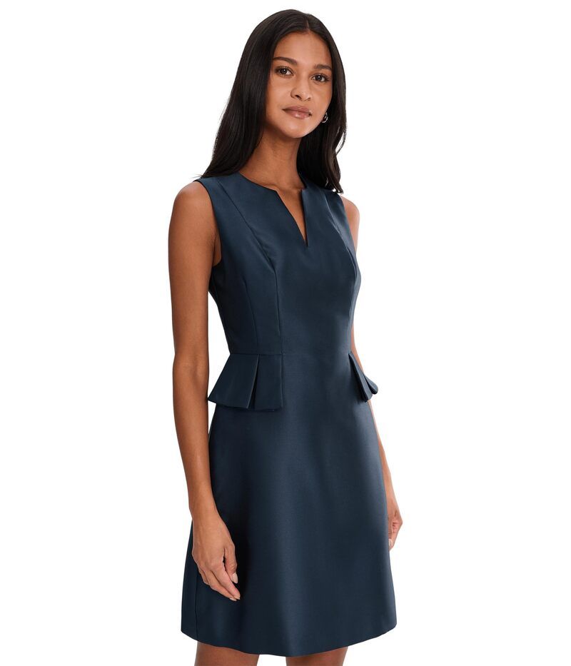 アドリアナ パペル レディース トップス ワンピース フリル Adrianna Papell Mikado Ruffle Short Dress Midnight