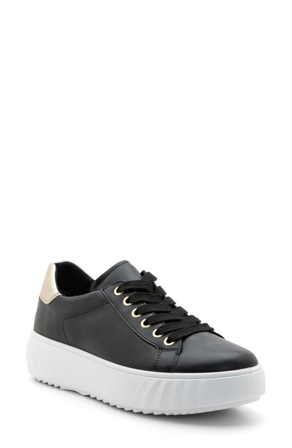 アラ レディース シューズ スニーカー プラットフォーム ara Mikky Platform Sneaker Black W Platinum ブラック