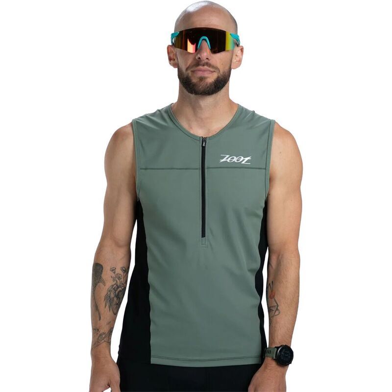 ズート メンズ トップス Tシャツ ZOOT Core Tri Tank Mens Army Green グリーン
