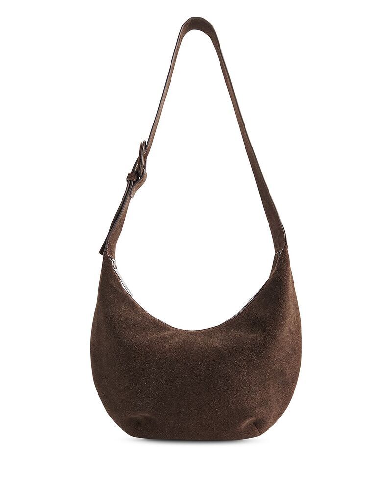 ホイッスルズ レディース バッグ スエード Whistlesia Curved Suede Crossbody Chocolate チョコレート
