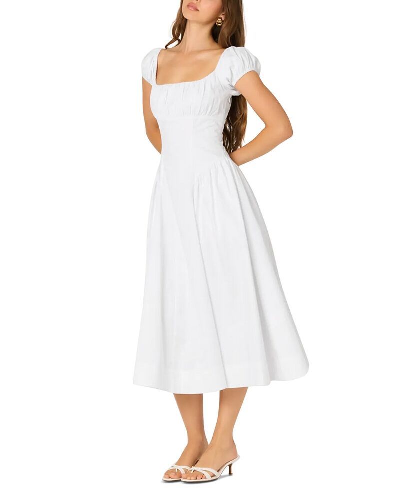 アストール レディース トップス ワンピース ミディ ASTR the Label Adilene Midi Dress White ホワイト