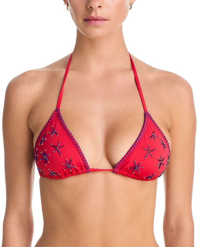 スタウド レディース 水着 トップのみ STAUD Lido Triangle Bikini Topainted Foulard