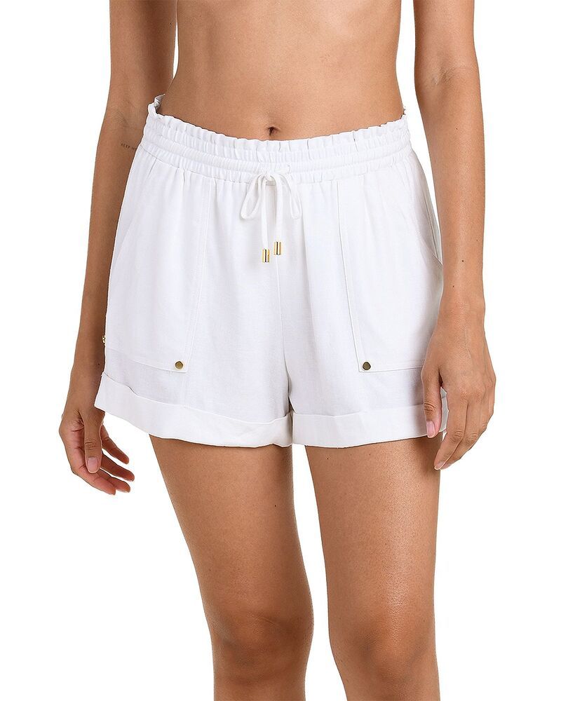 ラブランカ レディース ボトムス ハーフパンツ・ショーツ ショートパンツ La Blanca Delphine Coast Cover Up Shorts White ホワイト