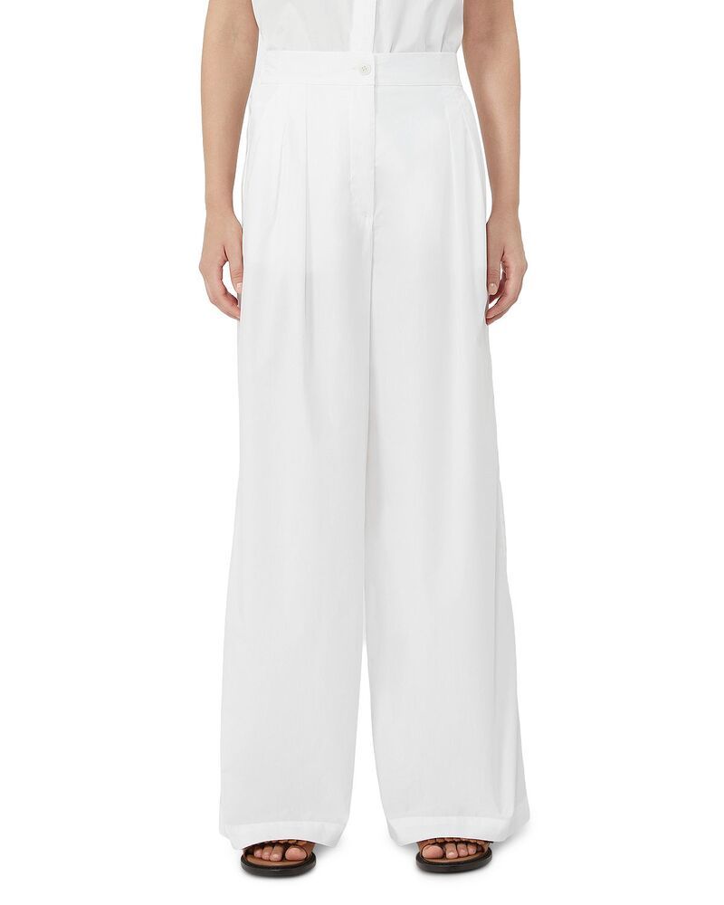ウィークエンド マックスマーラ レディース ボトムス カジュアルパンツ プリーツ Weekend Max Mara Wkdbenda Pleated Pants White ホワイト