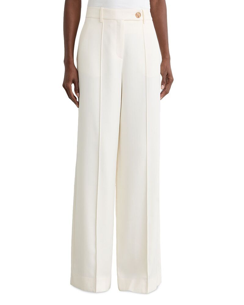 レイス レディース ボトムス カジュアルパンツ ワイドレッグ プチ REISS Petites Wide Leg Trousers Cream クリーム