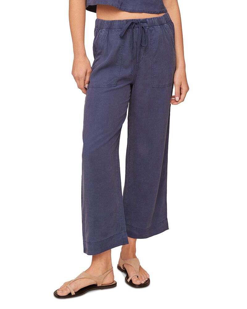 ベラダール レディース ボトムス カジュアルパンツ ワイドレッグ クロップド Bella Dahl Easy Pocket Wide Leg Cropped Pants Midnight Surf