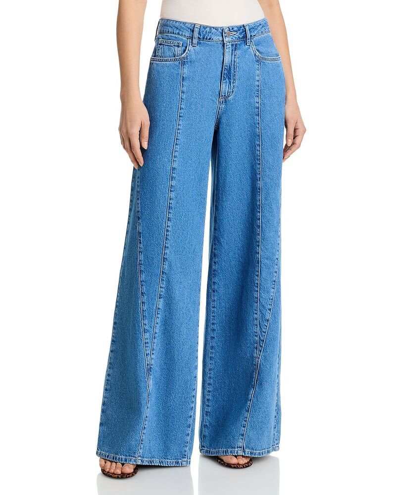 ラジャンス レディース ボトムス デニムパンツ ワイドレッグ ジーンズ LAGENCE Niles Twist Wide Leg Jeans in Torsten