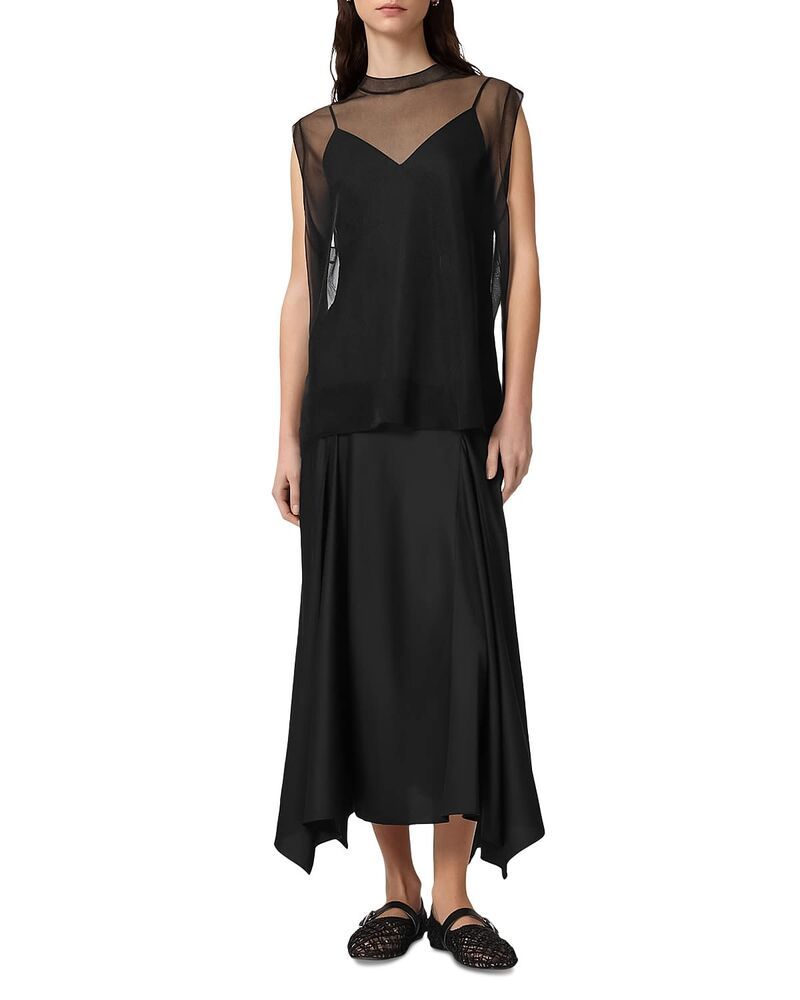 オールセインツ レディース トップス ワンピース ALLSAINTS Ava Dress Black ブラック