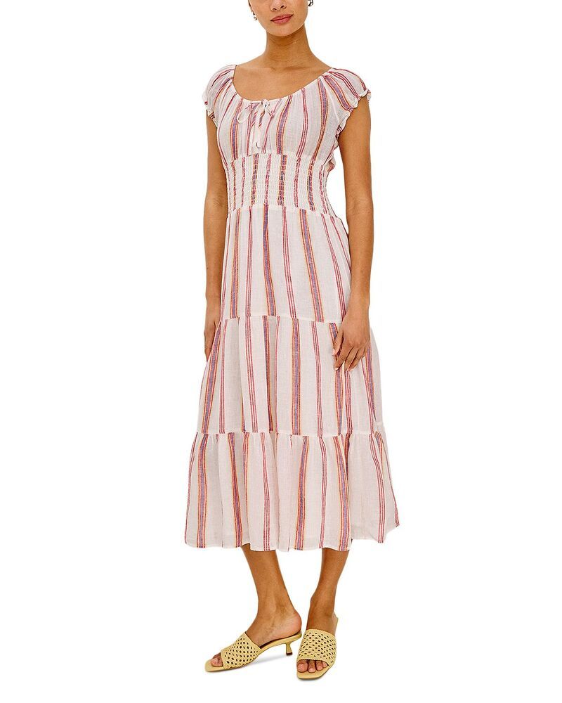 レイルズ レディース トップス ワンピース ミディ Giadzy x Rails Daria Midi Dress Primavera Stripe ストライプ