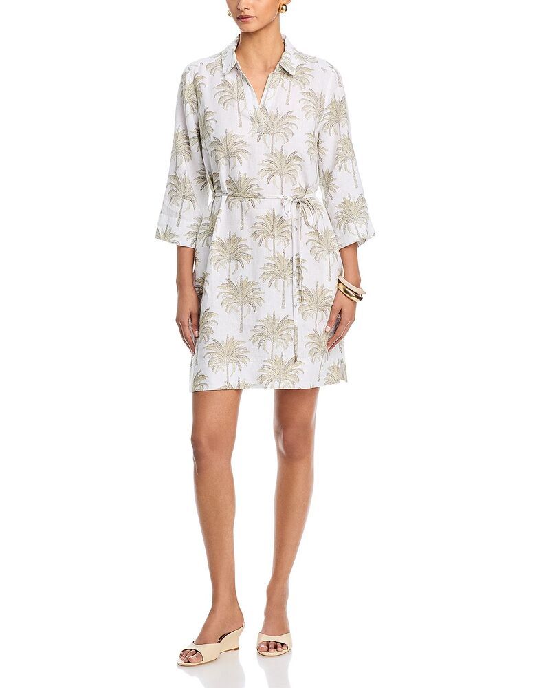トッミーバハマ レディース トップス ワンピース Tommy Bahama Palm Banks Three Quarter Sleeve Dressea Clay