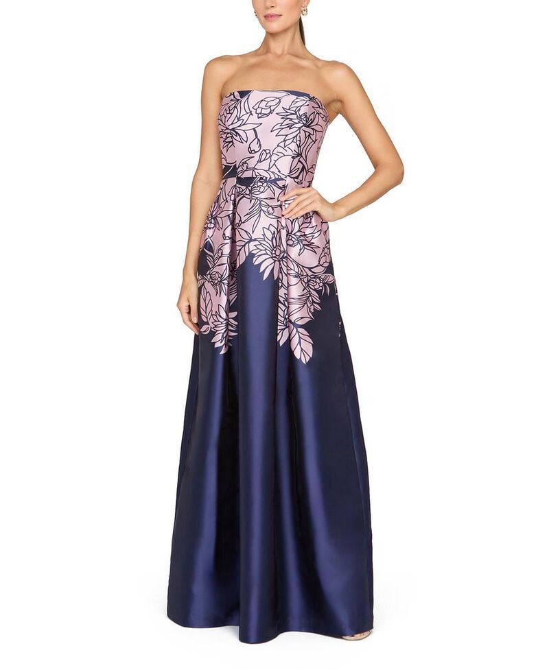 ケイ アンジャー レディース トップス ワンピース Kay Unger Leona Gown Deep Navy ネイビー