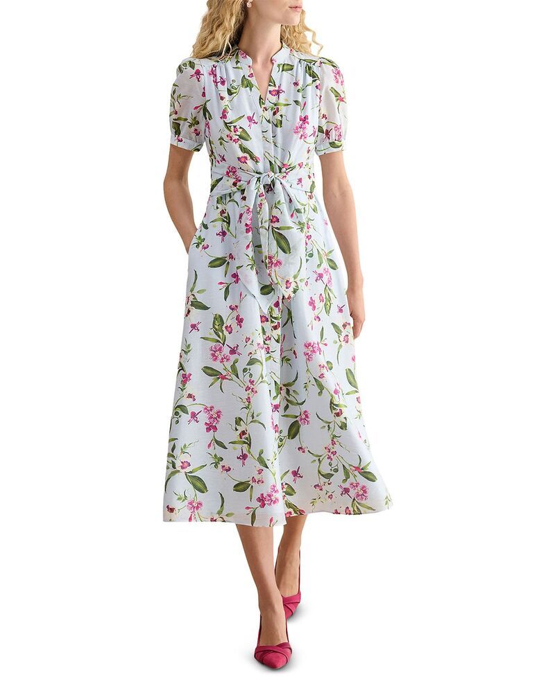 ホッブスロンドン レディース トップス ワンピース プチ HOBBS LONDON Petite Clarissa Beltedress Pale Blue ブルー