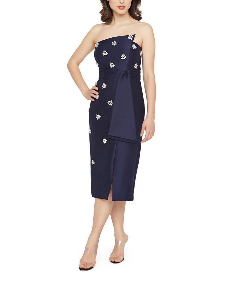 ケイ アンジャー レディース トップス ワンピース ミディ Kay Ungeria Embellished Midi Dress Dark Sky