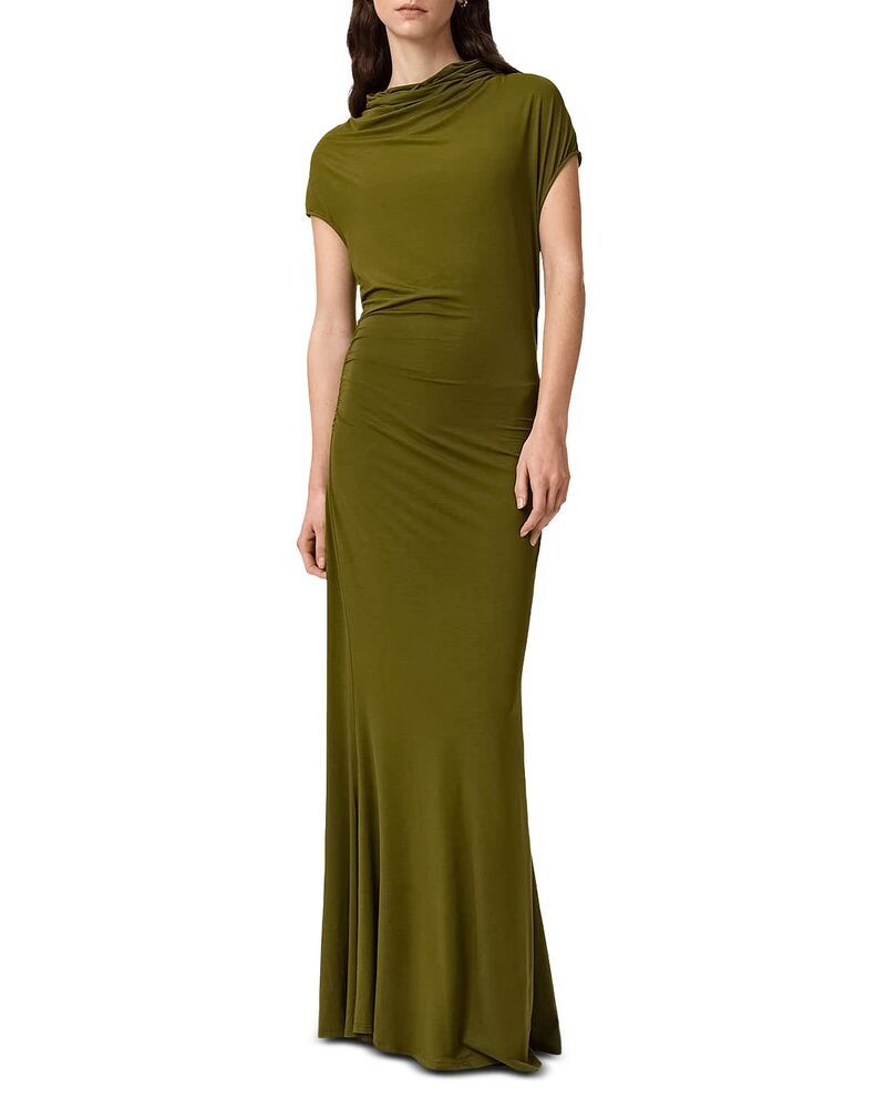 オールセインツ レディース トップス ワンピース ALLSAINTSelena Dress Khaki Green グリーン