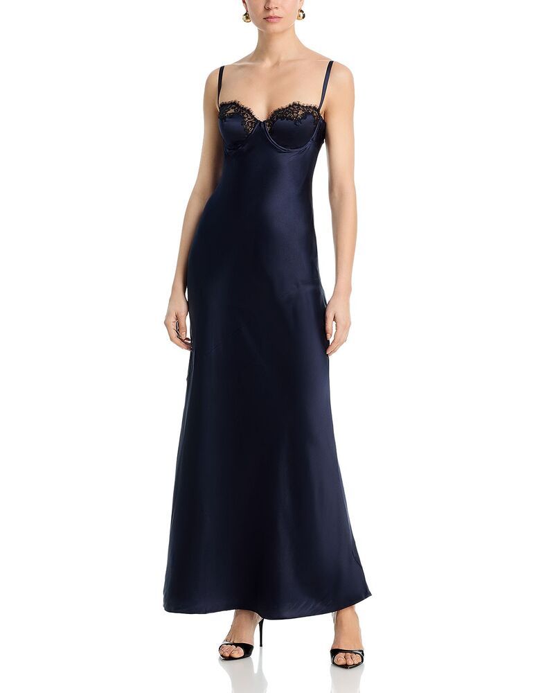 ラジャンス レディース トップス ワンピース シルク マキシ LAGENCE Sayla Silk Bias Cut Maxi Dress Midnight