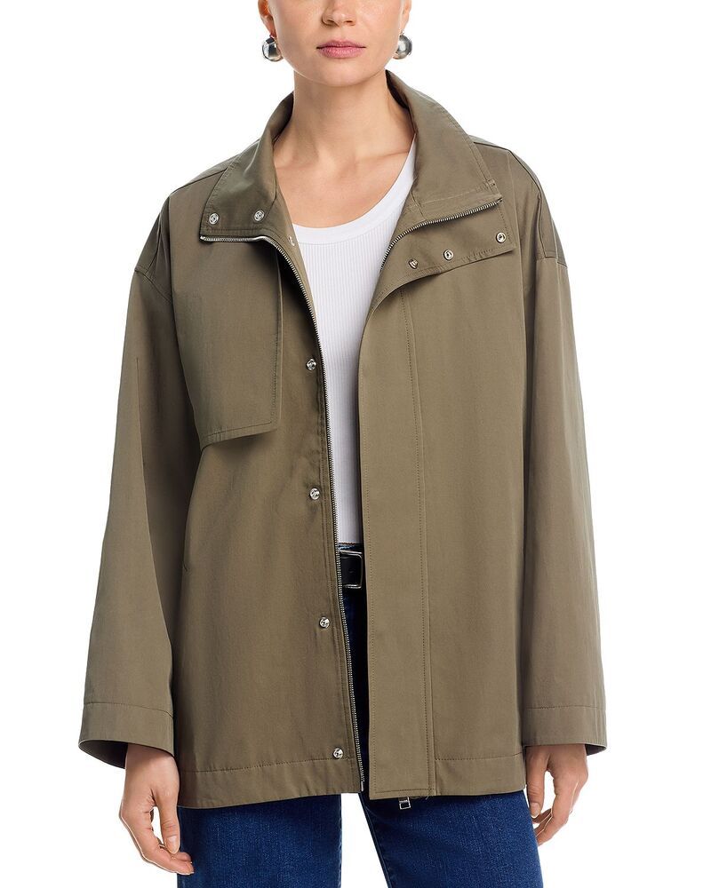 フレーム レディース アウター コート FRAME The Short Field Trench Coat Army アーミー