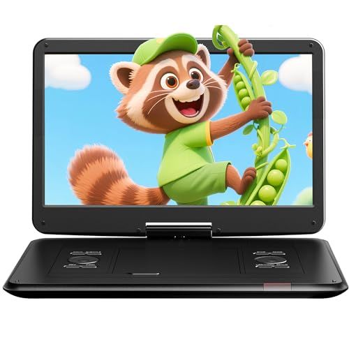【新品】【新機種?15.6インチHD大画面】ポータブルDVDプレーヤー 17.9型 cd/dvdプレーヤー 車載用 リージョンフリー CPRM対応 ６時間連続再生 USB/SDカード対応 レジューム機能 AV入出力 TV同期再生 270°回転 7c4a4968