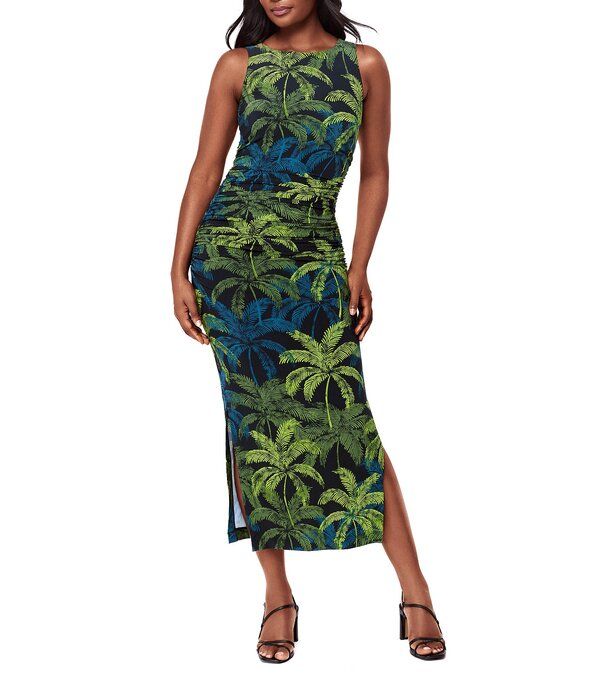 ミラクルスーツ レディース トップス ワンピース ノースリーブ マキシ Miraclesuit Isla Palma Roxi Boat Neck Sleevelesshaping Maxi Dres