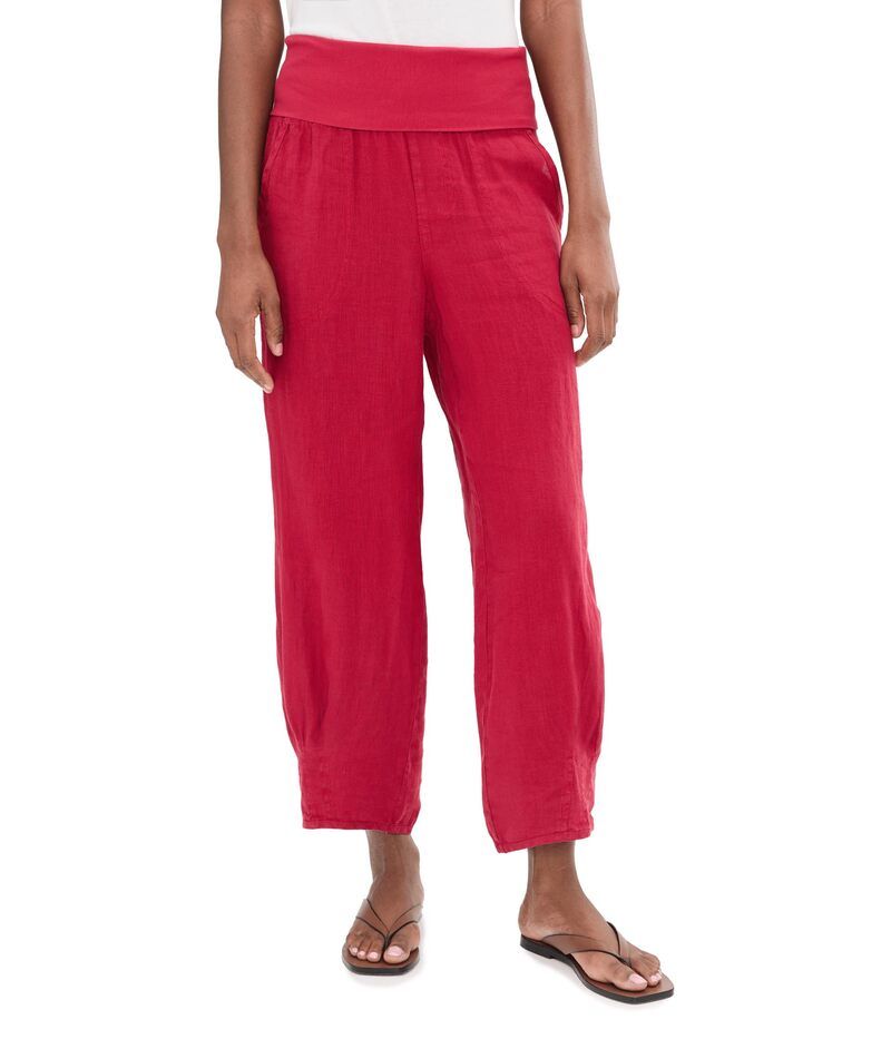 エックスシーブイアイ レディース ボトムス カジュアルパンツ XCVI Vasco Crop Red Garnet レッド