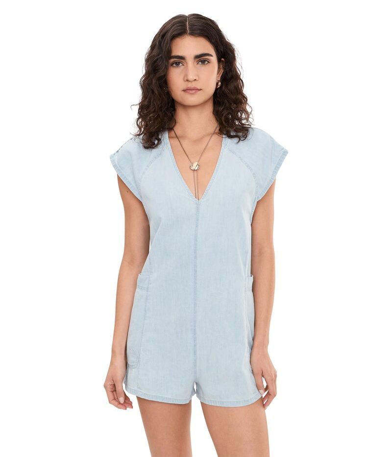 フリーピープル レディース トップス ジャンプスーツ ロンパース デニム Free People Free Fall Denim Rompers Water デニム