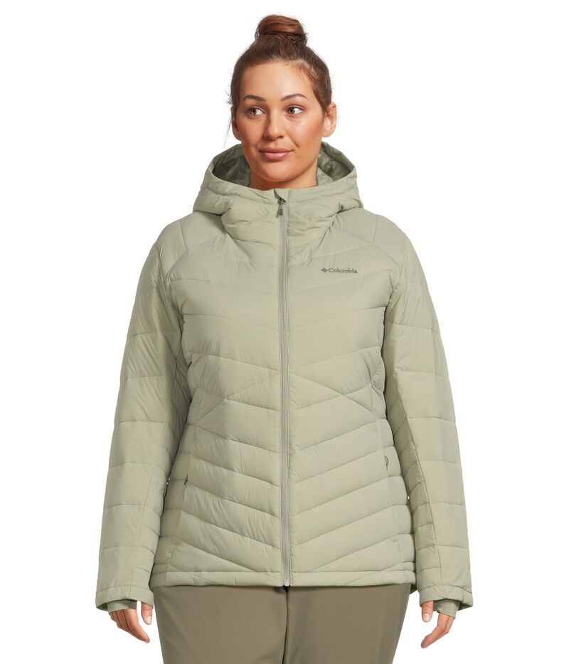 コロンビア レディース アウター コート フーデッドジャケット プラスサイズ ジャケット Columbia Plusize Joy Peak II Hooded Jacket Safari
