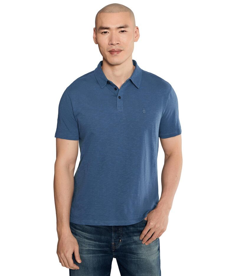 ジョンバルベイトス メンズ トップス シャツ John Varvatos Victor Polo K5787S26 Dutch Blue ブルー