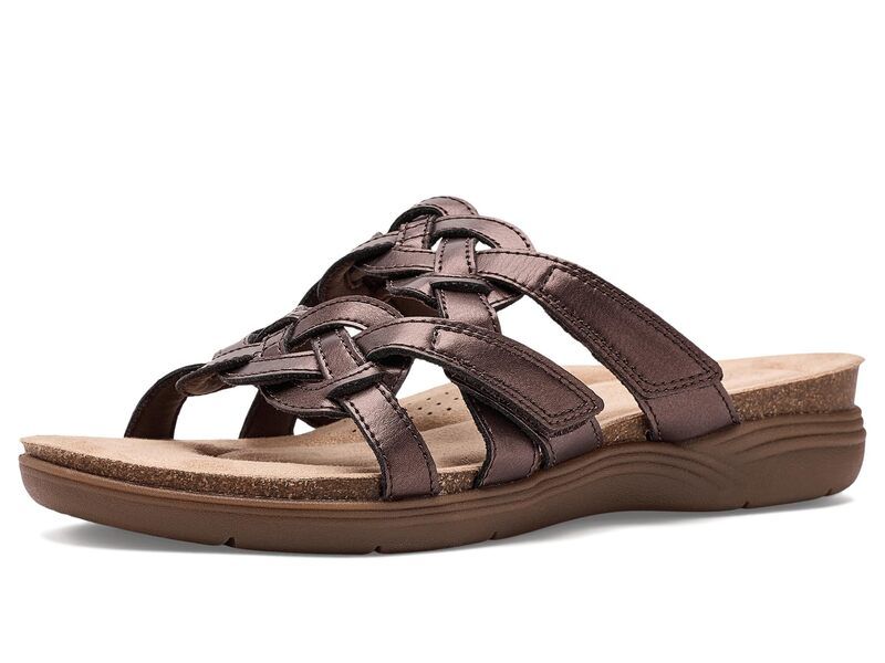 クラークス レディース シューズ サンダル Clarks April Rae BronzeBrown Synthetic ブラウン