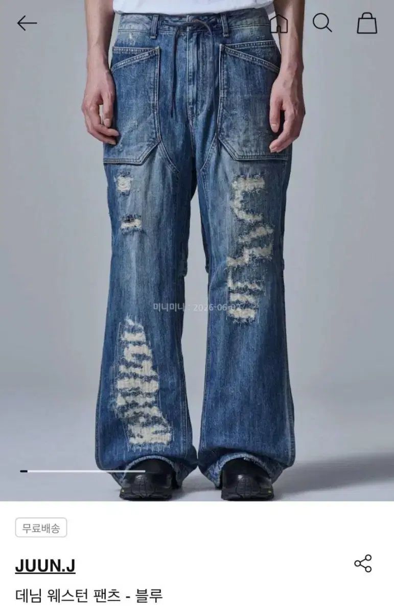 Juun.J ジュンジェイ デニム ウェスタン パンツ 出品 50サイズ