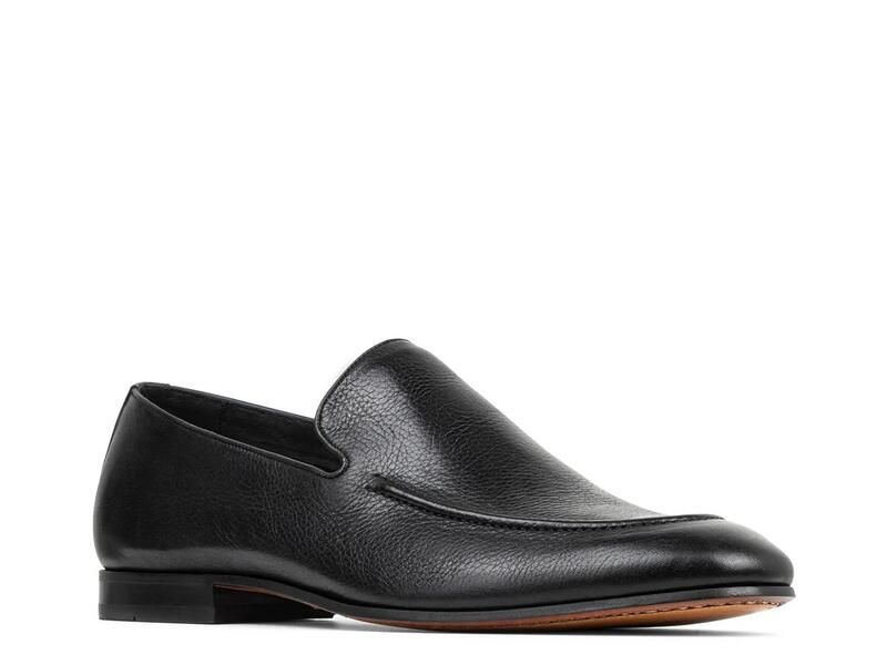 ドナルドプリネール メンズ シューズ スリッポン・ローファー Donald PlinerTristan Loafer Black Leather ブラック