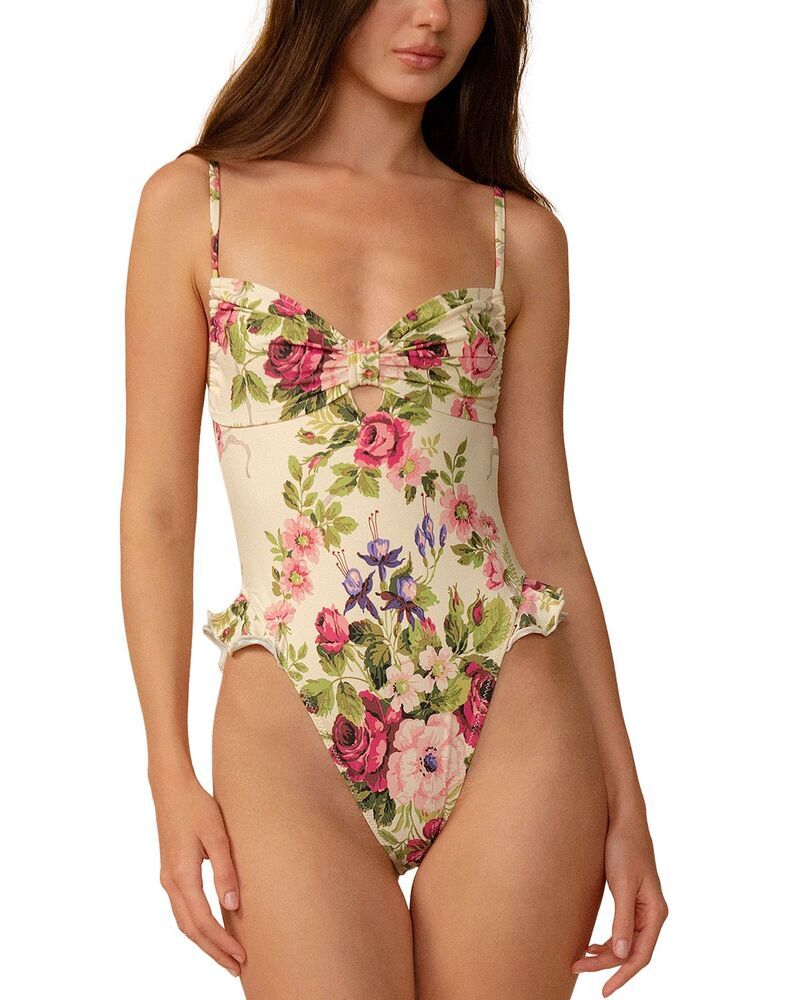 モンシー レディース 水着 上下セット フリル Montce Devin Bouquet Ruffle One Piece Swimsuit Bouquet