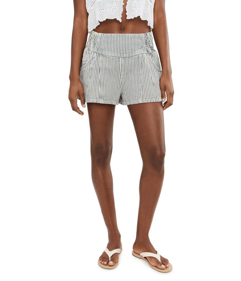 フリーピープル レディース ボトムス ハーフパンツ・ショーツ ショートパンツ Free People Luna Railroad Shorts Horizon Stripe ストライプ