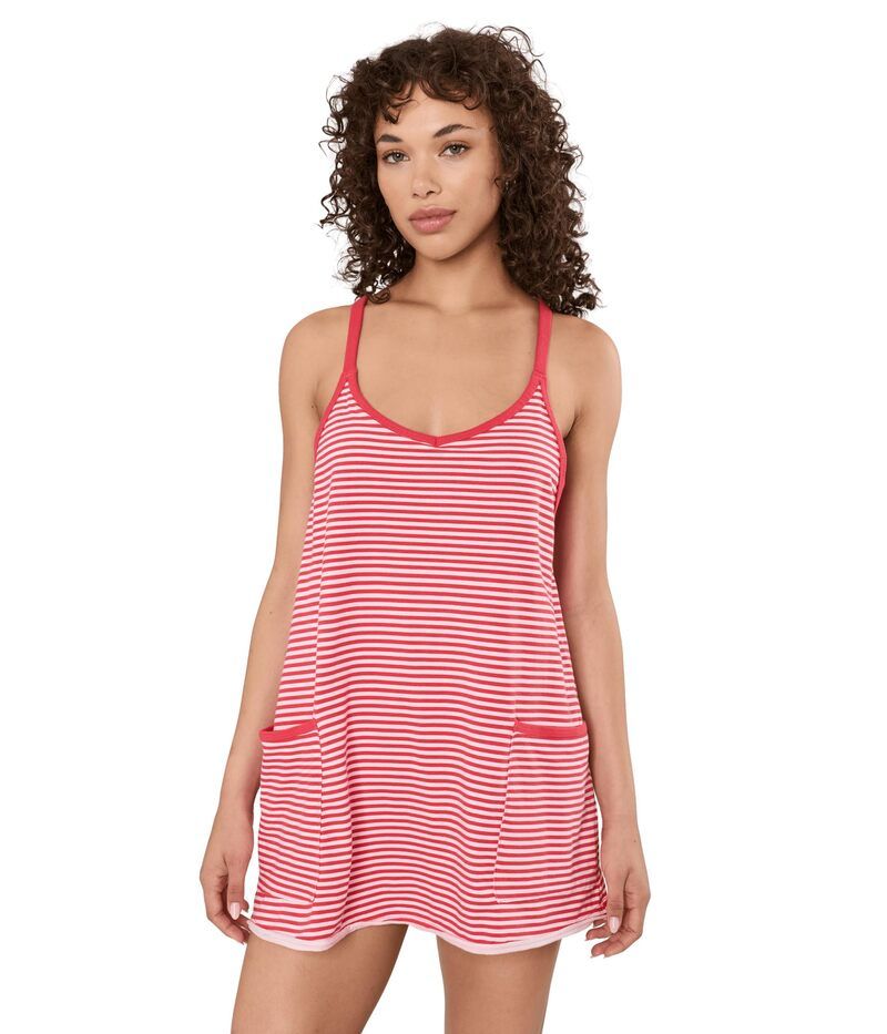 フリーピープル レディース トップス ワンピース プリント ミニ Fp Movement Hot Shot Mini Printed Court Stripe Gr ストライプ