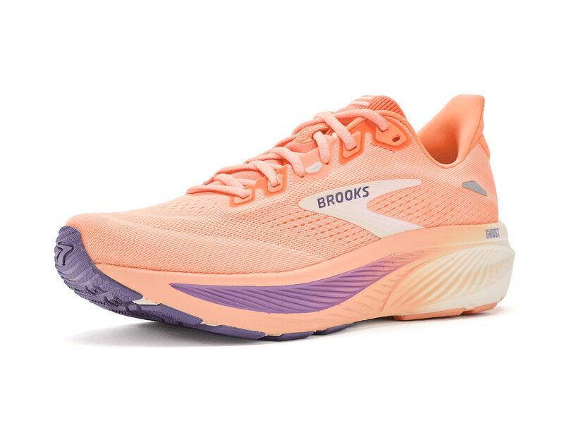 ブルックス レディース シューズ スニーカー Brooks Ghost 18 PeachGrapeCoc ピーチ