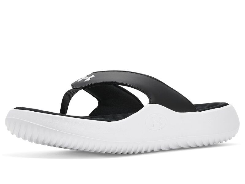 アンダーアーマー メンズ シューズ サンダル Under Armour Ignite Pro 8 Flip Flops BlackWhiteWhi ホワイト