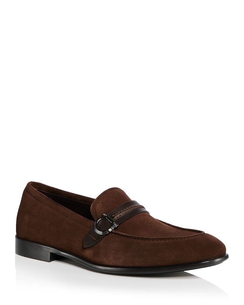 フェラガモ メンズ シューズ スリッポン・ローファー FERRAGAMO Mens Gancini Loafers Bark