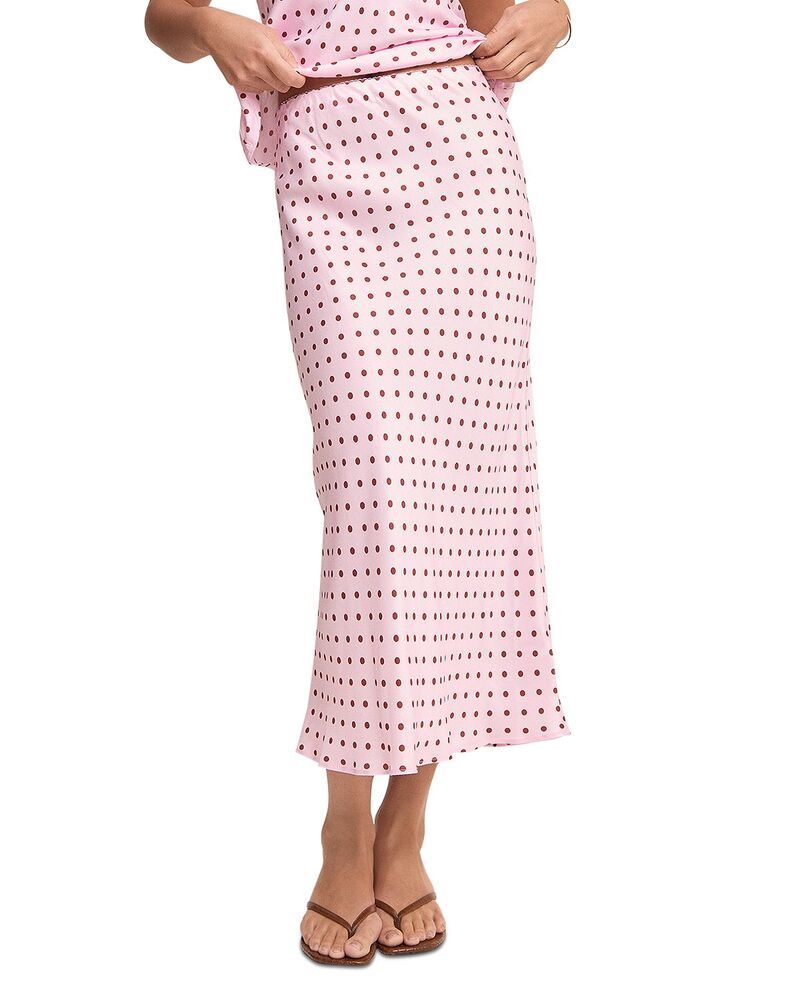 ノーバディーズ チャイルド レディース ボトムスカート プリント ミディ Nobodys Child Alana Dot Print Midi Skirt Pink ピンク