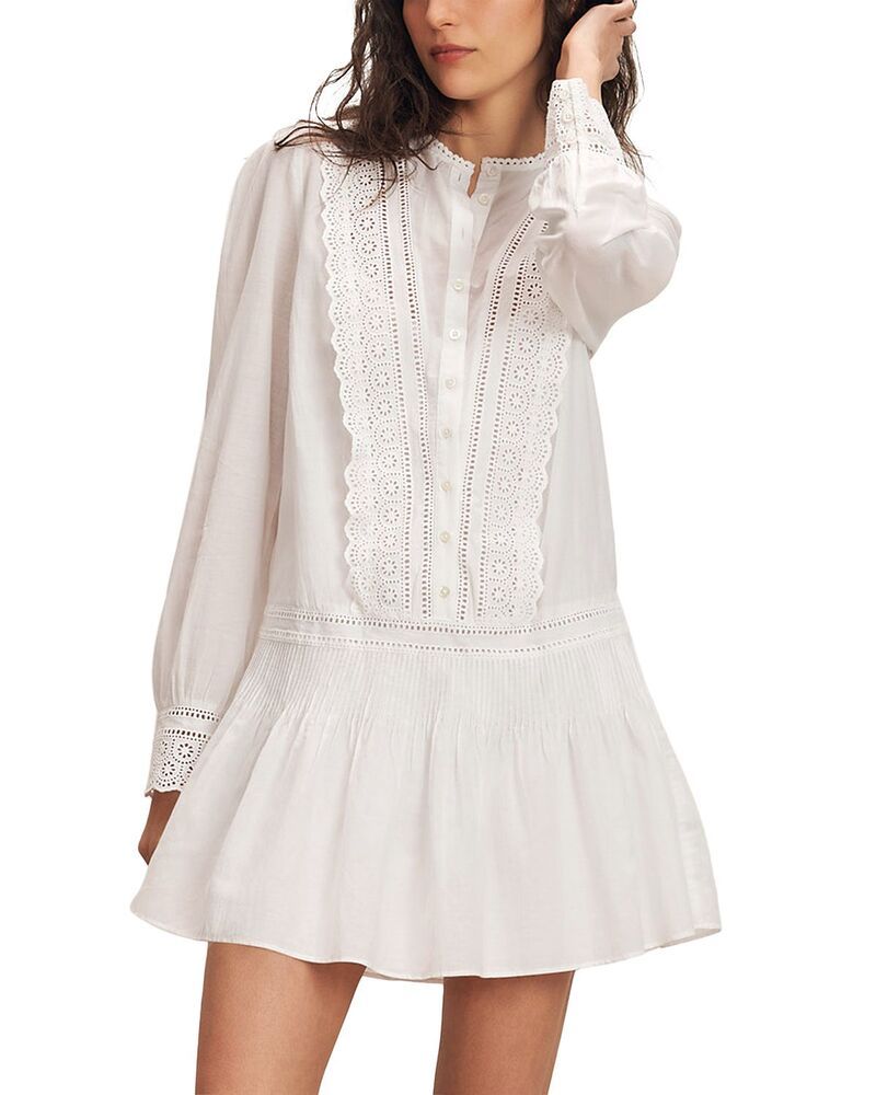 ヴェロニカ ベアード レディース トップス ワンピース Veronica Beard Marguerite Dress White ホワイト