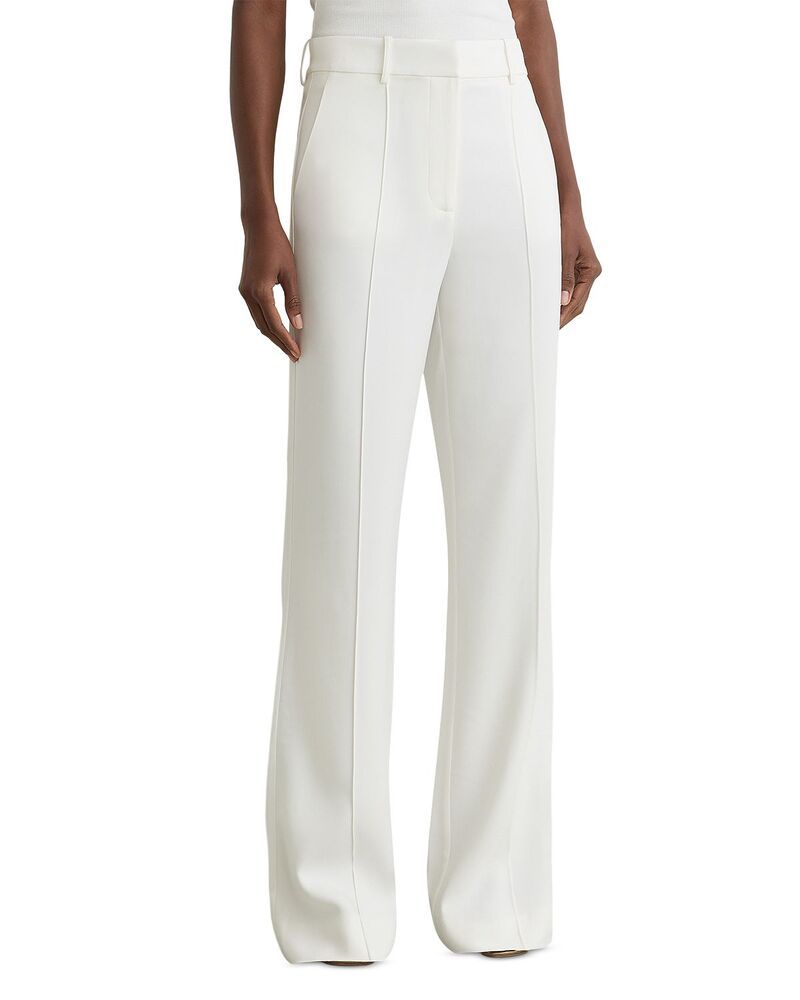 レイス レディース ボトムス カジュアルパンツ ワイドレッグ プチ REISS Petites Quinn Wide Leg Pants Ivory アイボリー