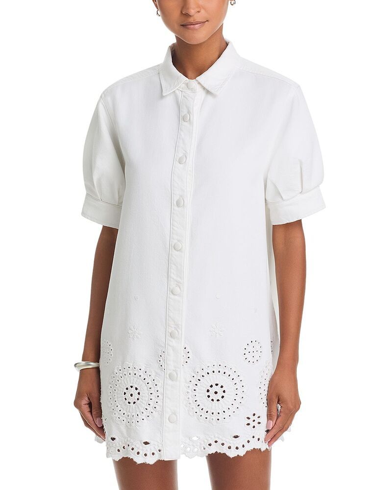フレーム レディース トップス ワンピース FRAME Theyelet Play Dress White ホワイト
