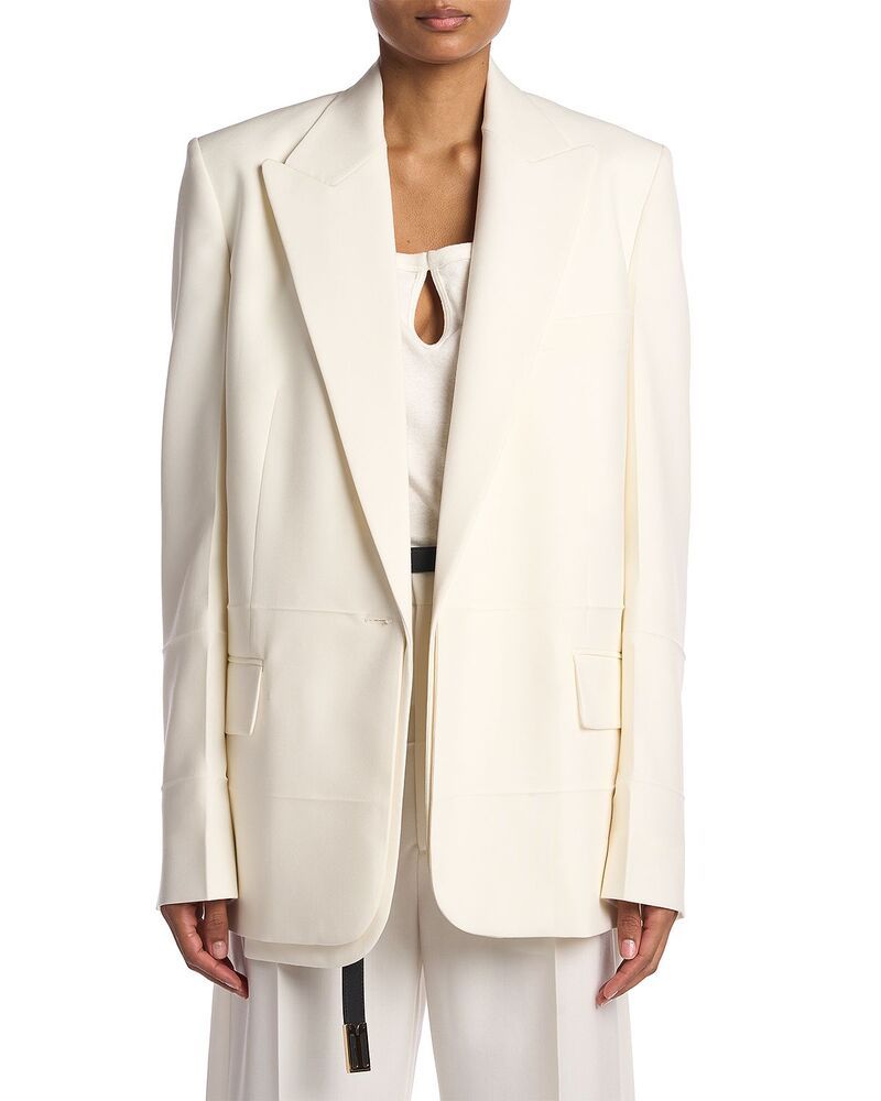 ヴィクトリア ベッカム レディース アウター ジャケット・ブルゾン Victoria Beckham Shawlapel Jacket Off White オフホワイト