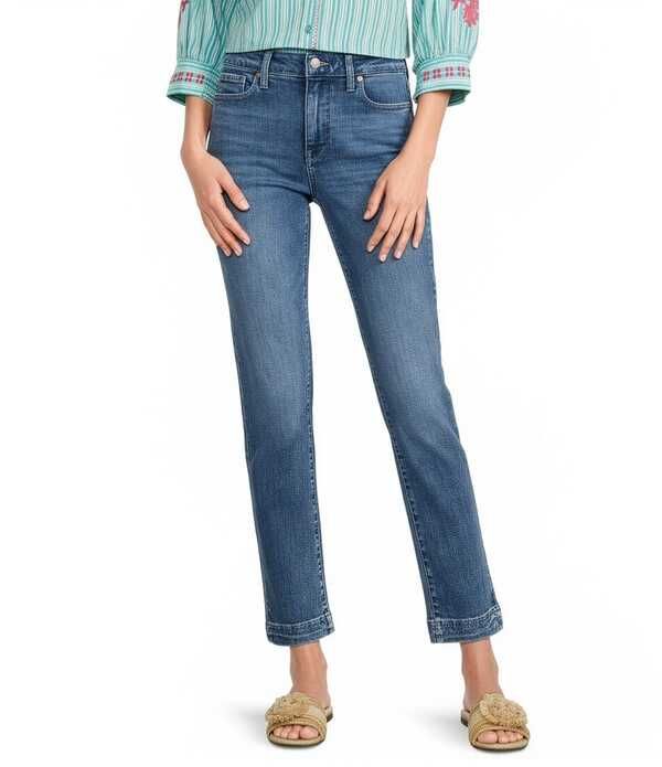 エヌワイディージェイ レディース ボトムス デニムパンツ アンクル ジーンズ NYDJ Sheri LiftuckR Technology Stretch Denim Slim Straight An