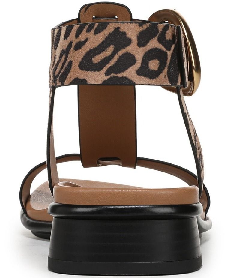 ナチュライザー レディース シューズ サンダル プリント スエード アンクル Naturalizer Brandy Leopard Print Suede Big Buckle Hardware TS｜サンダル