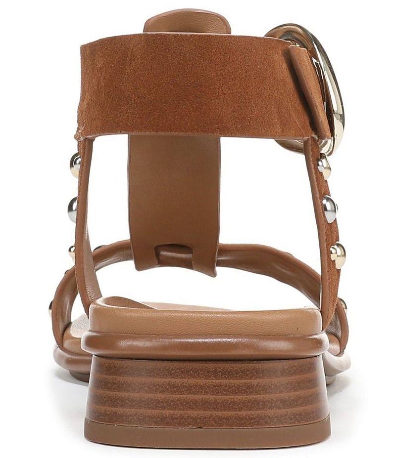 ナチュライザー レディース シューズ サンダル スエード アンクル Naturalizer Brandy Suede Stud Big Buckle Hardware TStrap Ankle Wra