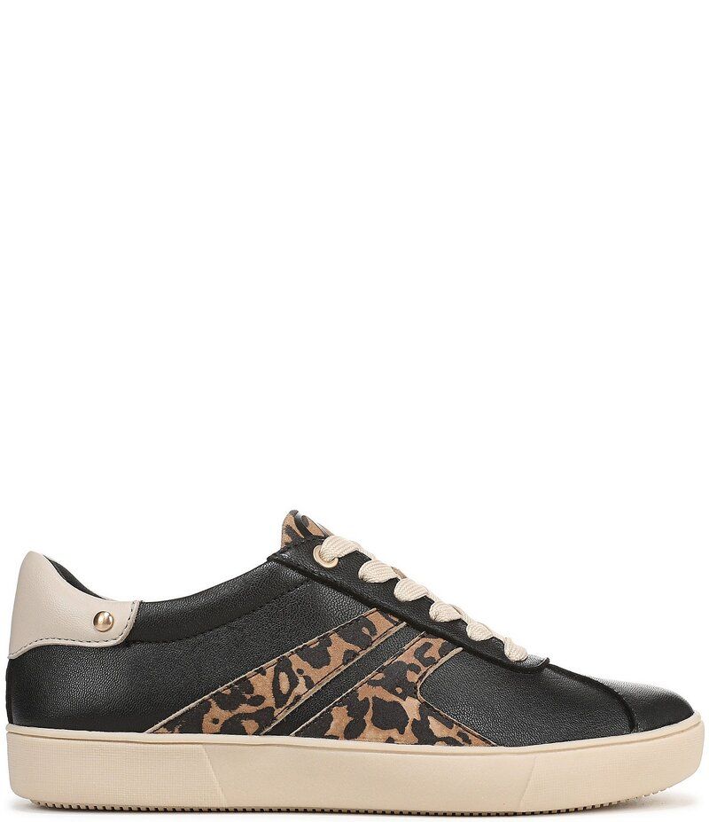 ナチュライザー レディース シューズ スニーカー レース レザー Naturalizer Medina Leather Leopard Lace Up Sneakers BlackBrown ブラック