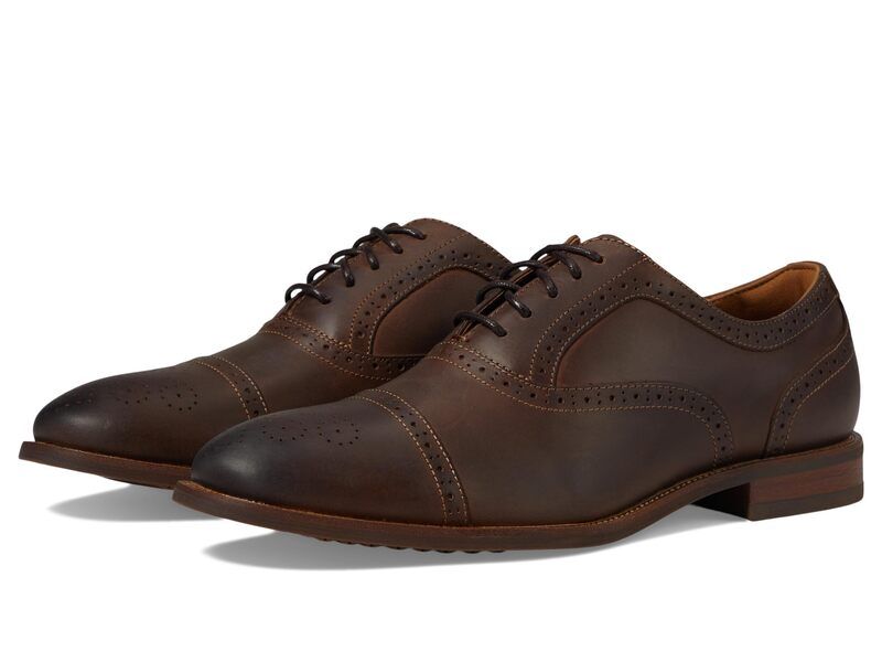 フローシャイム メンズ シューズ オックスフォード キャップ Florsheim Rucci Cap Toe Bal Oxford Brown Crazy Horse ブラウン