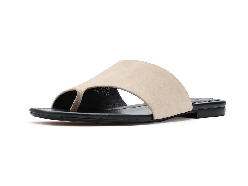 メイドウェル レディース シューズ サンダル スエード Madewell The Maycie ToeLoop Slide in Suede Flax