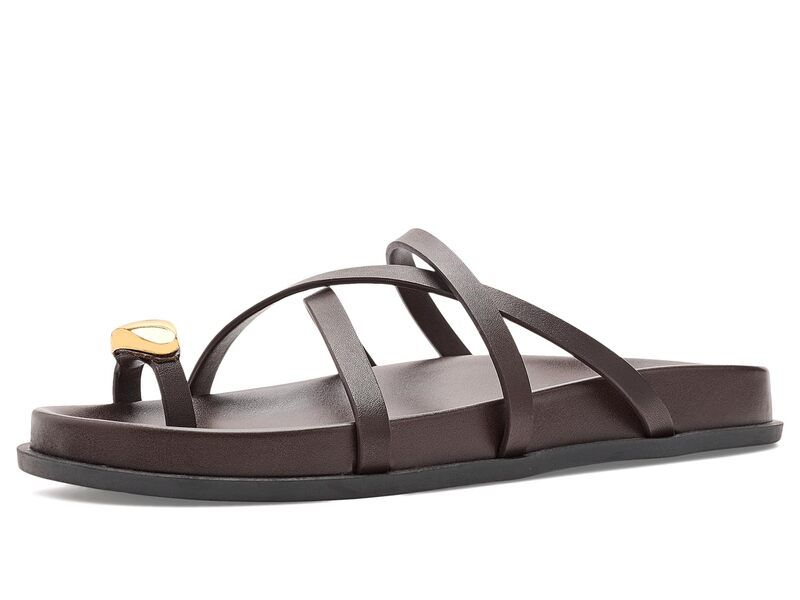 マーク・フィッシャー レディース シューズ サンダル Marc Fisher LTD Braidey Dark Brown Leather ブラウン