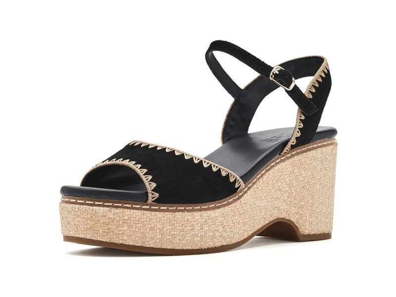 ナチュライザー レディース シューズ サンダル Naturalizer Della Black Suede ブラック