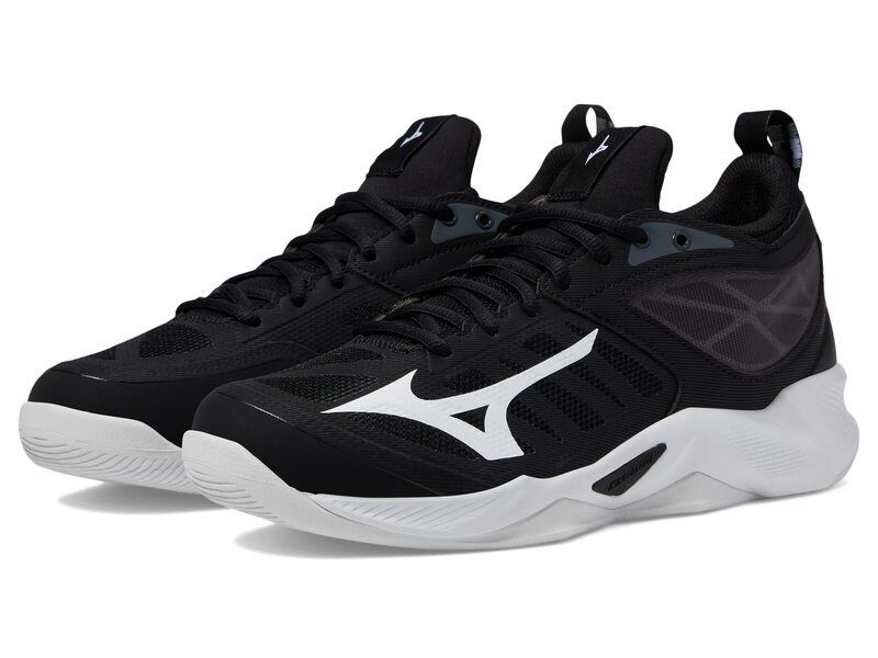 ミズノ レディース シューズ スニーカー Mizuno Wave Dimension BlackWhite ホワイト